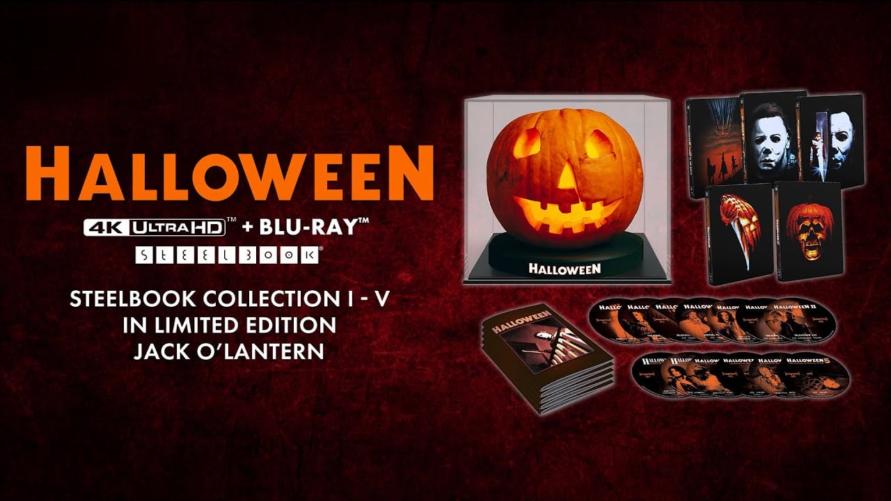 Halloween I - V - 4K UHD + Blu-ray SteelBook Collection in Limited Edition Jack O'Lantern