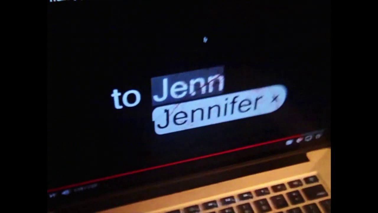 FOR JENNIFER - 'Selfie' Clip