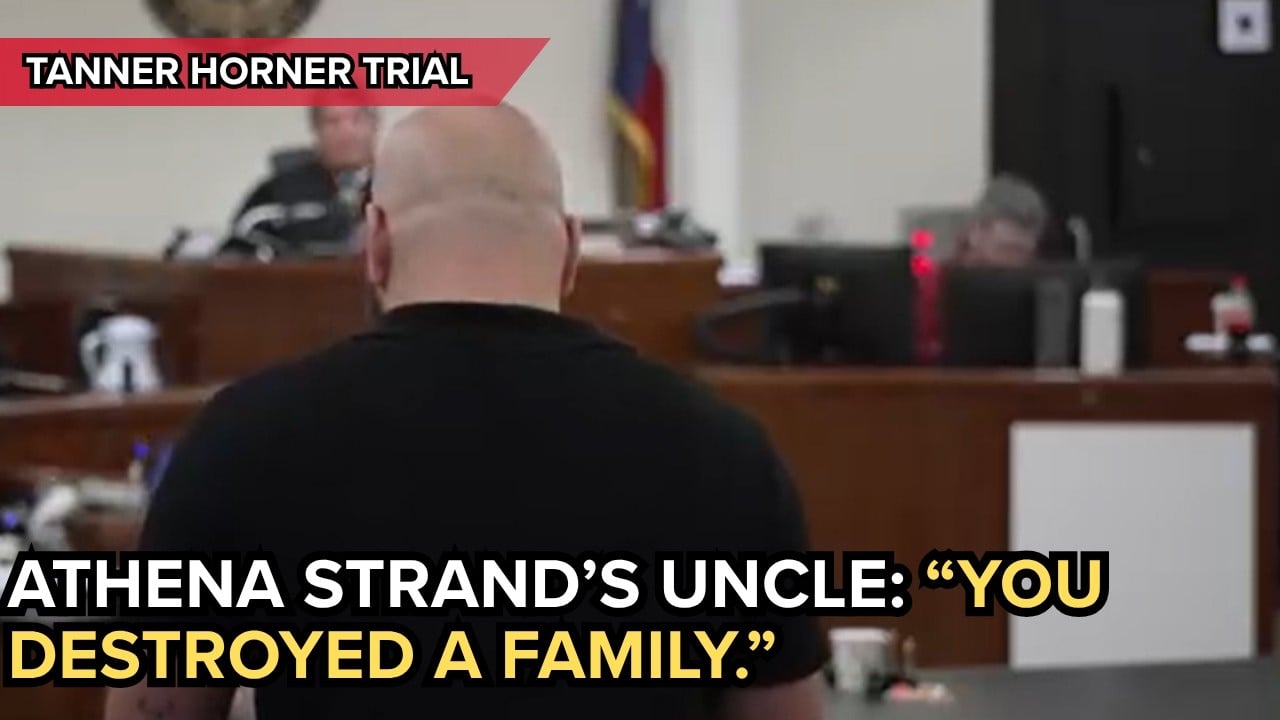 'YOU ARE NOTHING': Uncle of Athena Strand delivers powerful statement